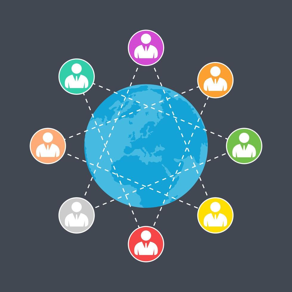 Global IT Infrastructure vector