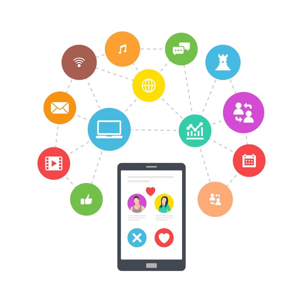 Mobile Communication Concepts vector