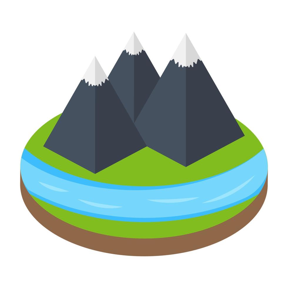 Hilly Area Concepts vector