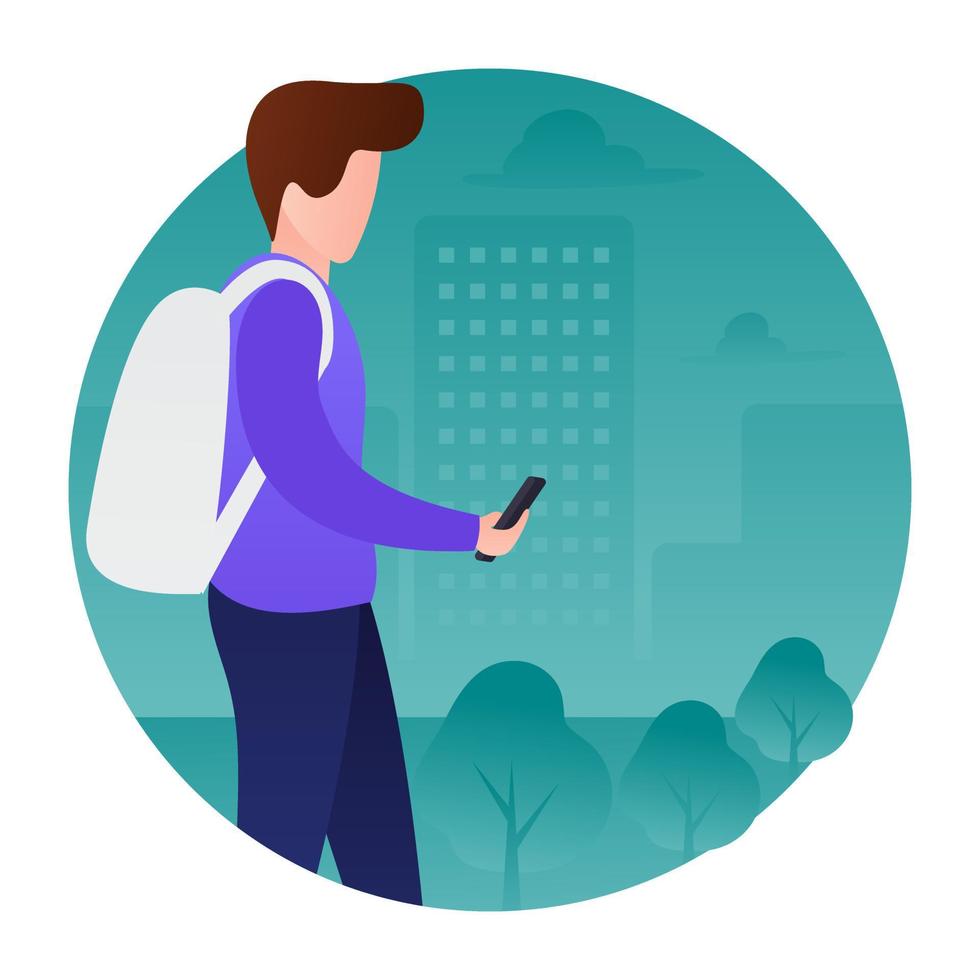 Trendy Texting Concepts vector