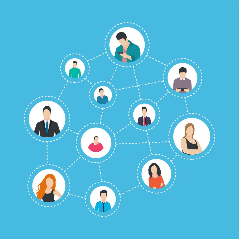 Social Networking Concepts vector