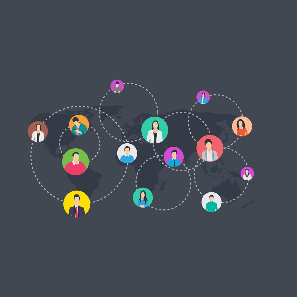 Social Networking Concepts vector