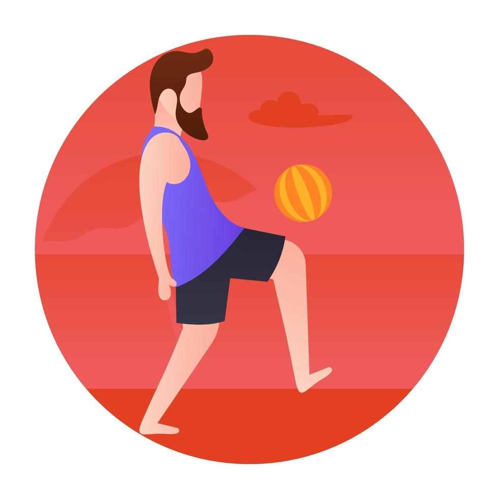 conceptos de voleibol de moda vector