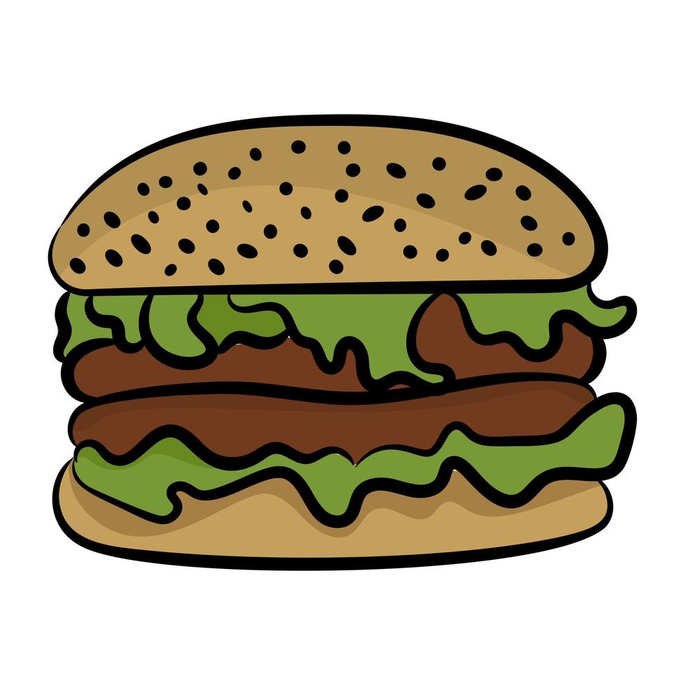 Trendy Burger Concepts vector