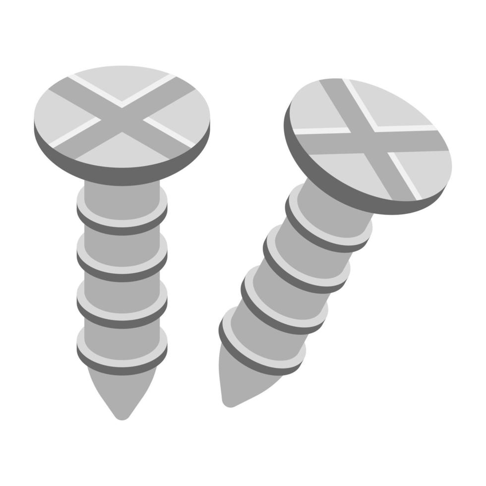 conceptos de tornillo de moda vector