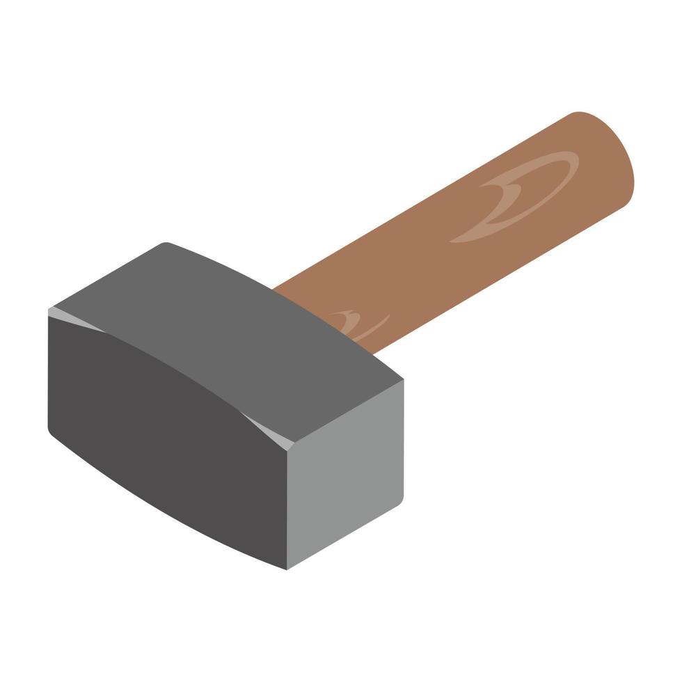 Trendy Sledge Hammer vector