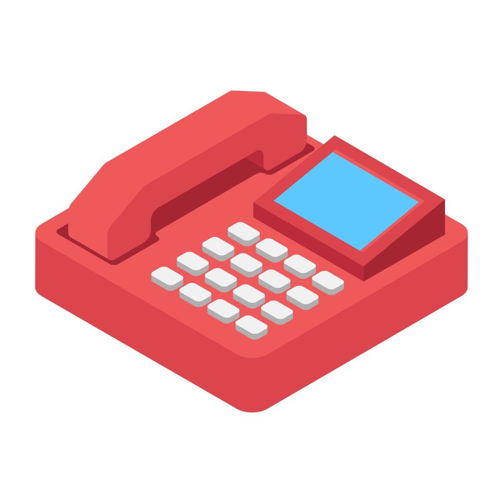 Trendy Landline Concepts vector