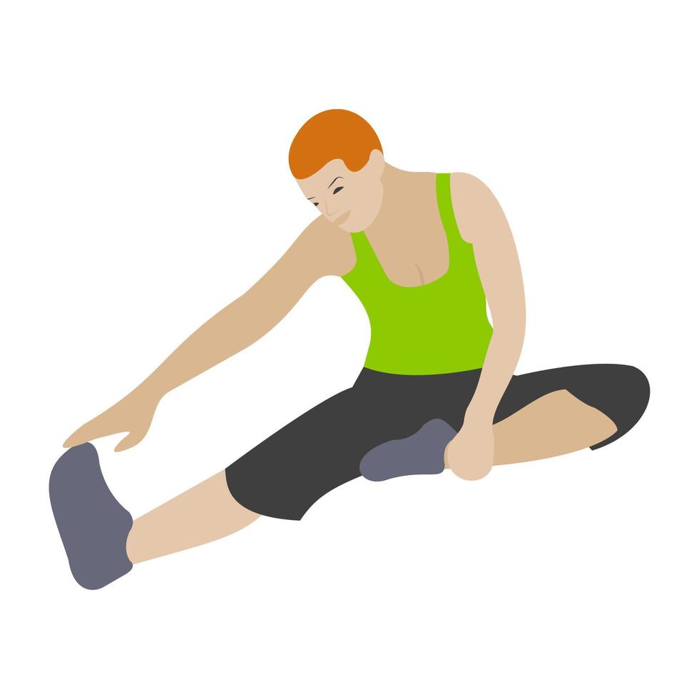 Stretch Muscle Exercise vector