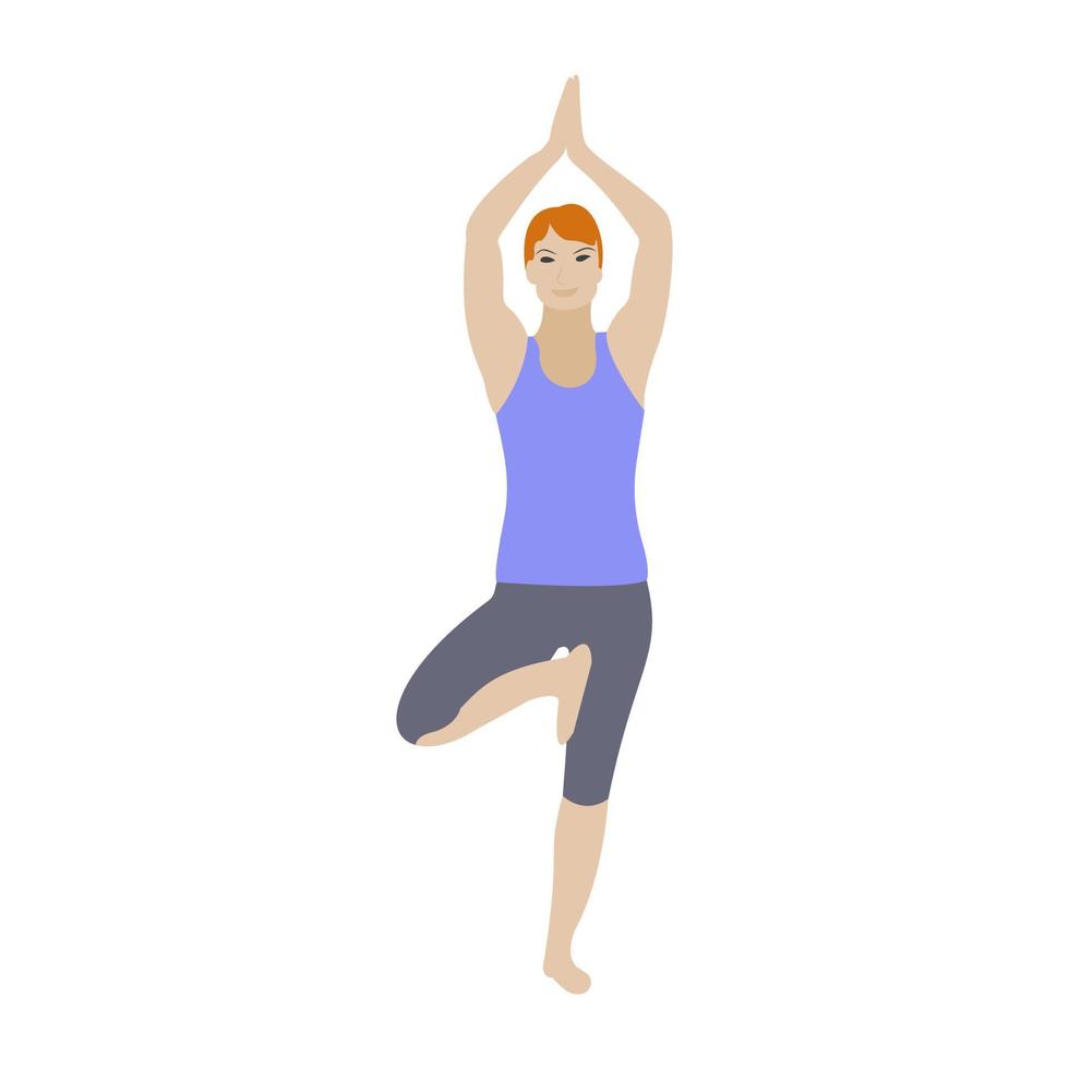 Trendy Yoga Concepts vector