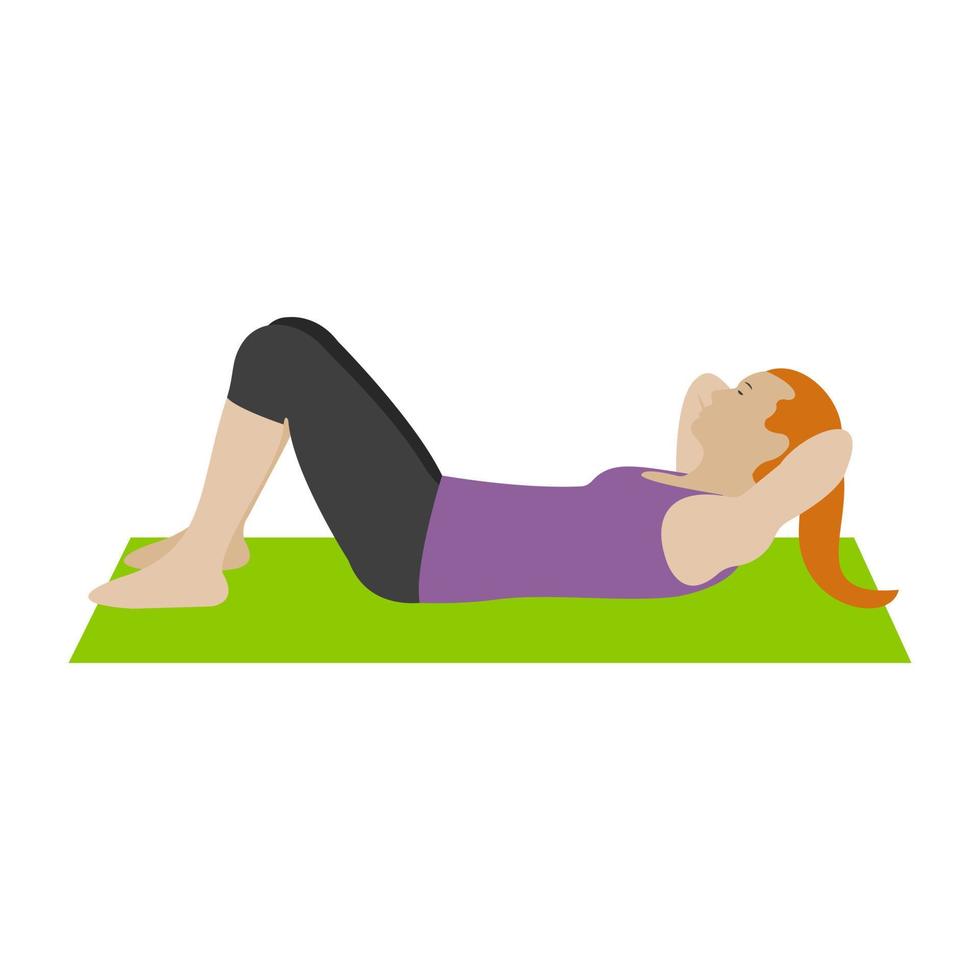 Tummy Exercise Concepts vector