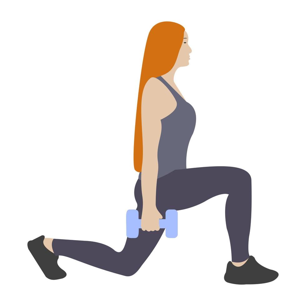 Dumbbells Exercise Concepts vector