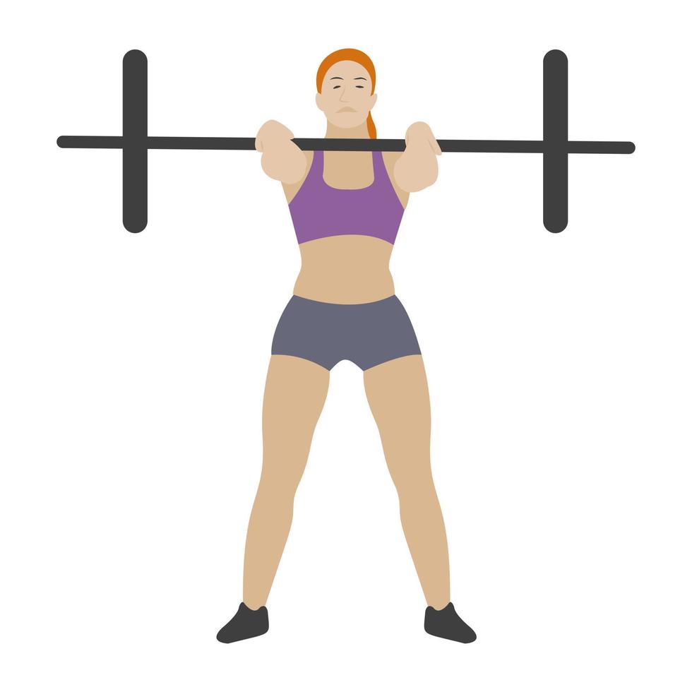 Barbells Exercise Concepts vector