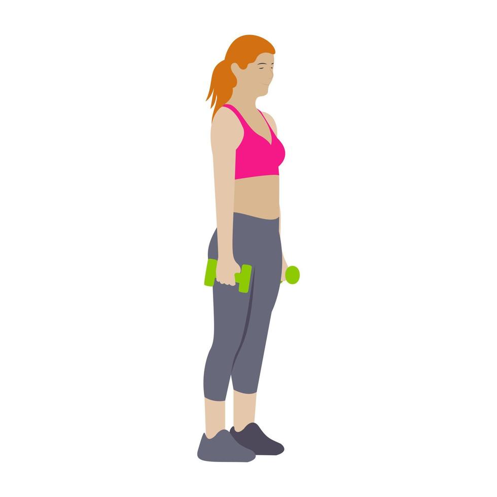 Dumbbells Exercise Concepts vector