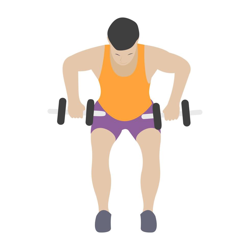 Dumbbells Exercise Concepts vector
