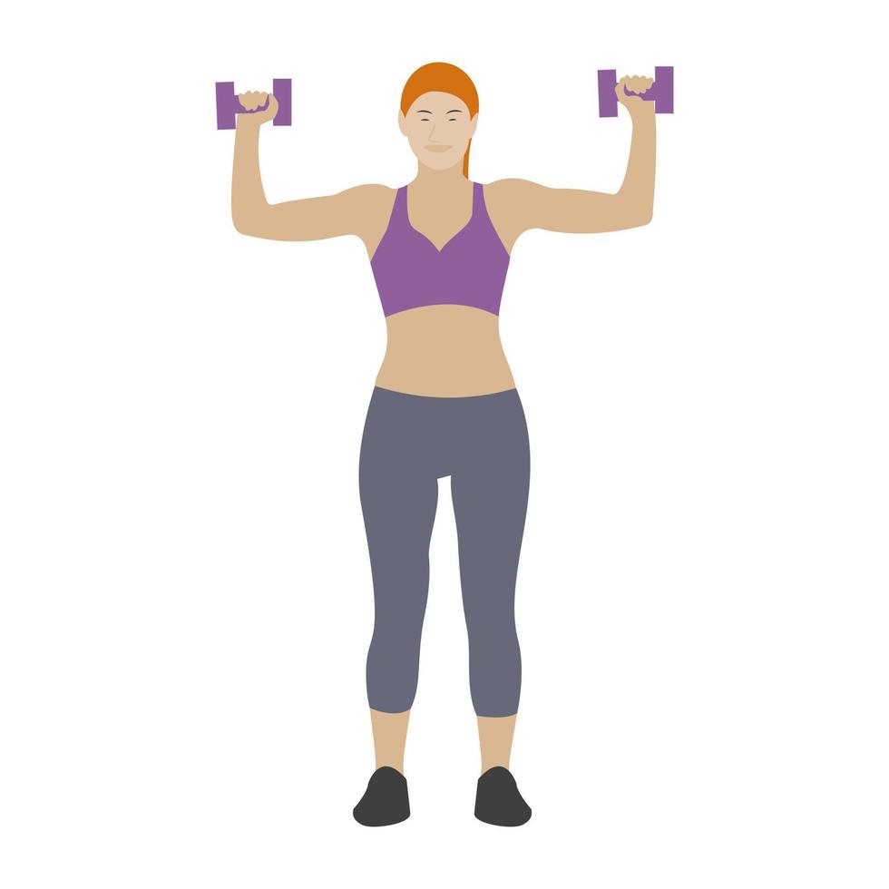 Dumbbells Exercise Concepts vector