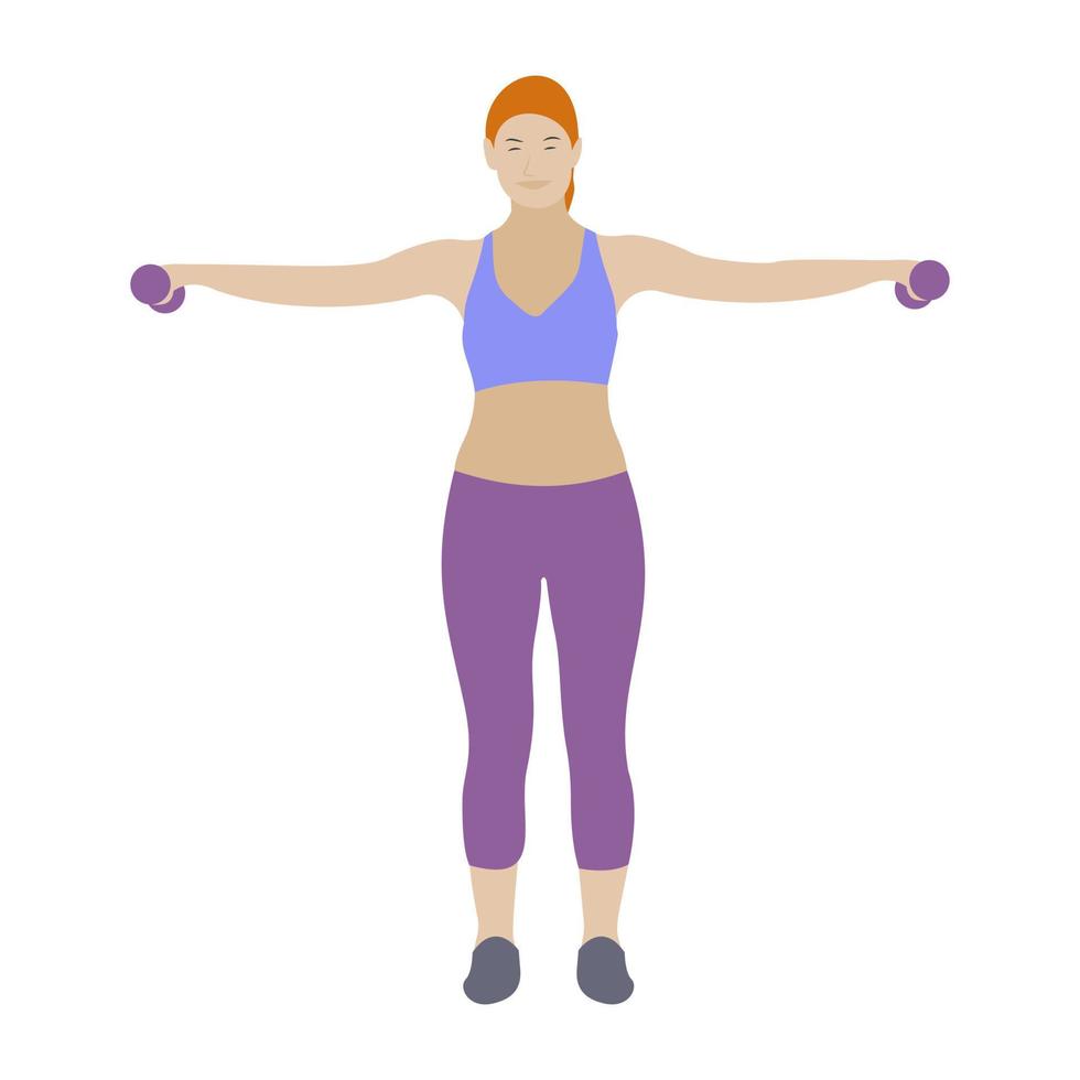 Dumbbells Exercise Concepts vector
