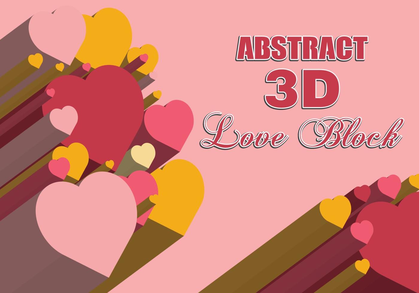 Abstract Pastel 3d Shape Background vector