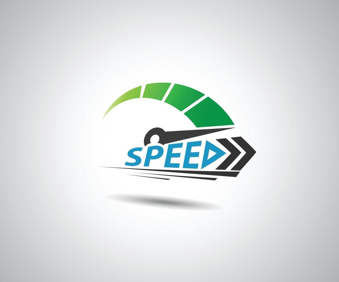 Speed. Logo racing event. Speedometer vector