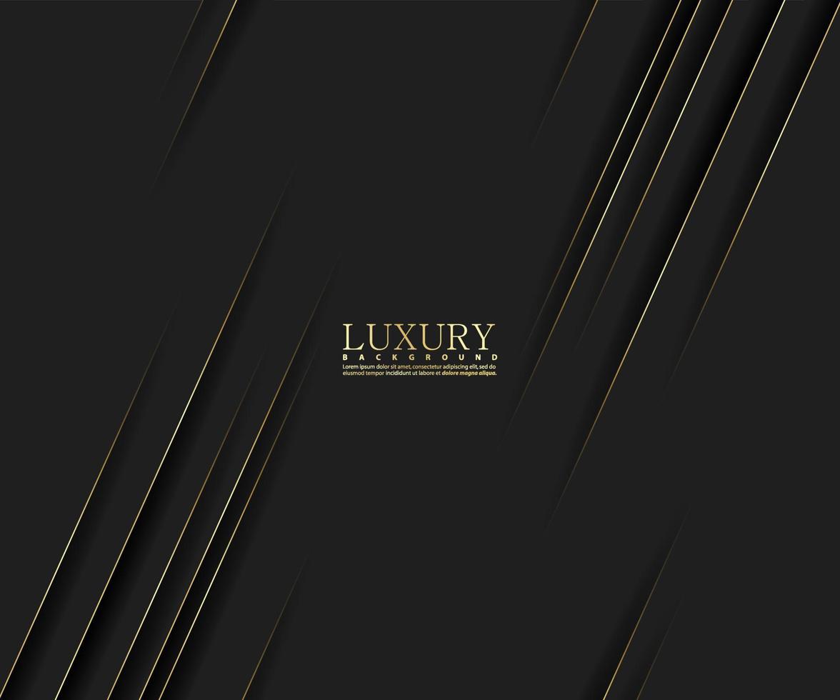 Premium background. Abstract luxury pattern. Gold glitter stripes background. Abstract gold line texture. Black pattern vector illustration.