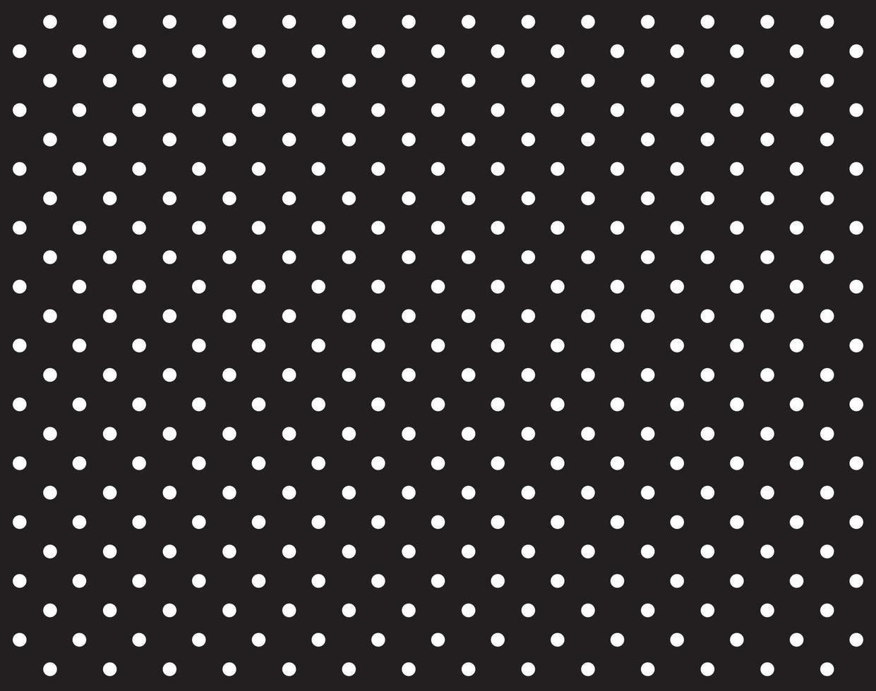 black and white polka dot pattern background vector