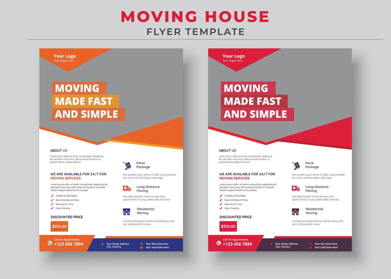Moving House Flyer Templates, Need To Move Flyer, Moving Made Fast And Simple Flyer vector