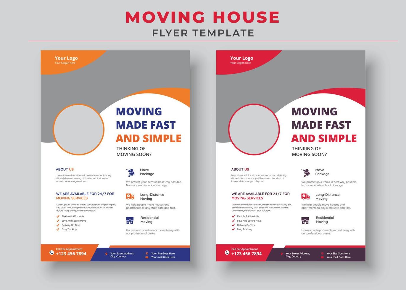 Moving House Flyer Templates, Need To Move Flyer, Moving Made Fast And Simple Flyer vector
