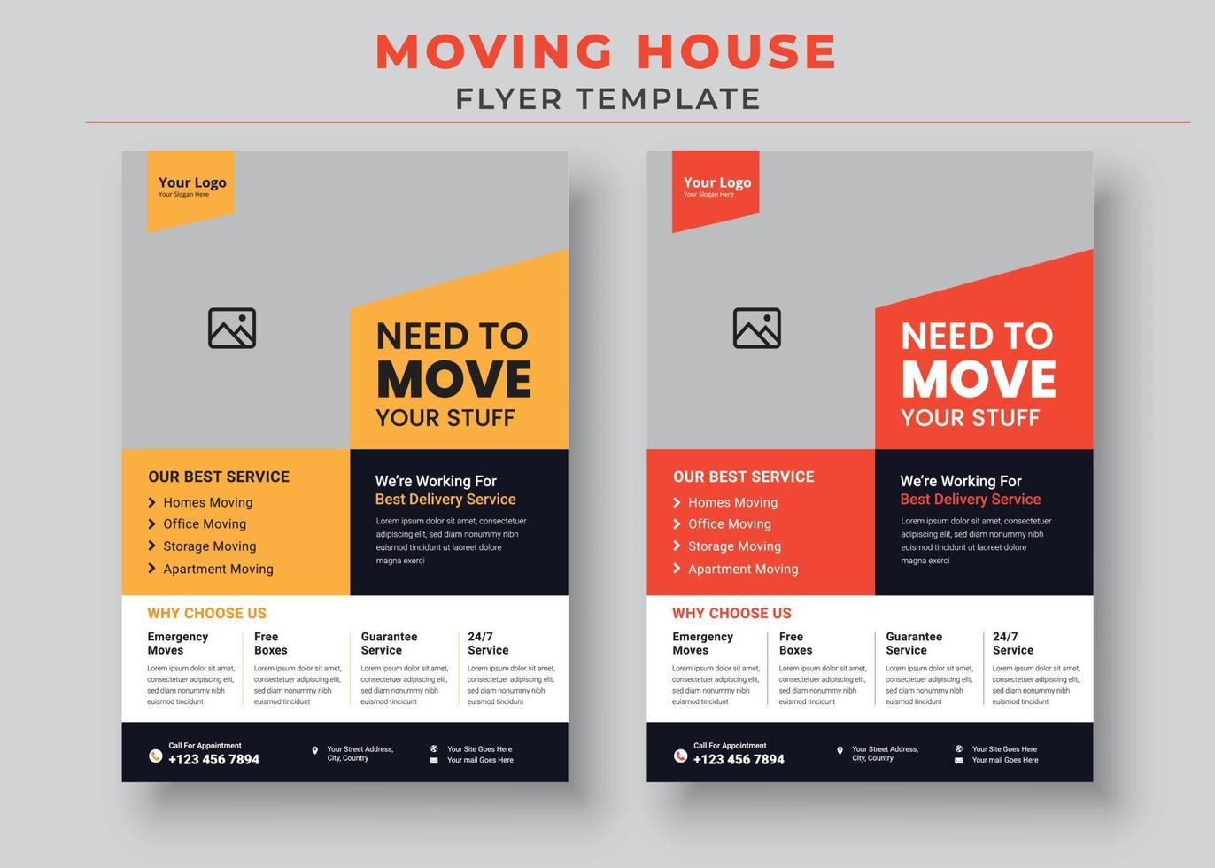 Moving House Flyer Templates, Need To Move Flyer, Moving Made Fast And Simple Flyer vector
