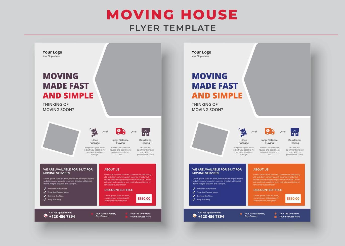 Moving House Flyer Templates, Need To Move Flyer, Moving Made Fast And Simple Flyer vector