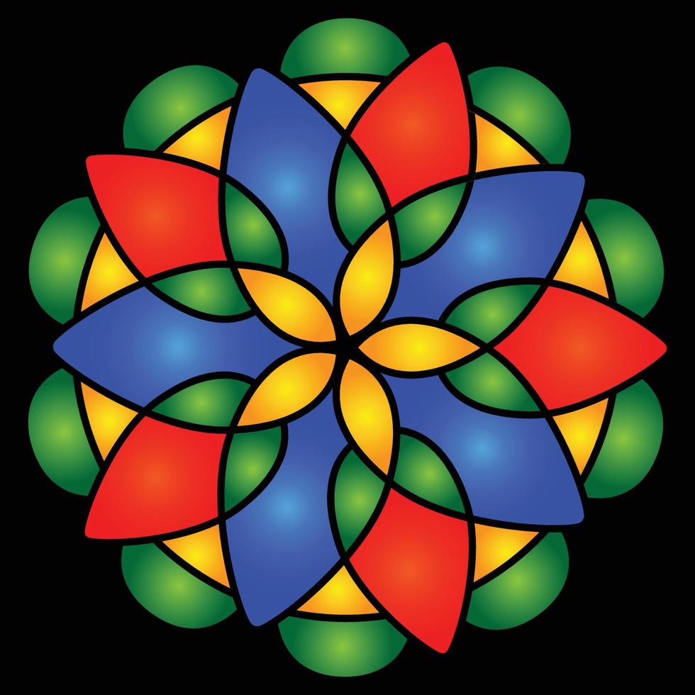 linterna de navidad estilo mandala vector