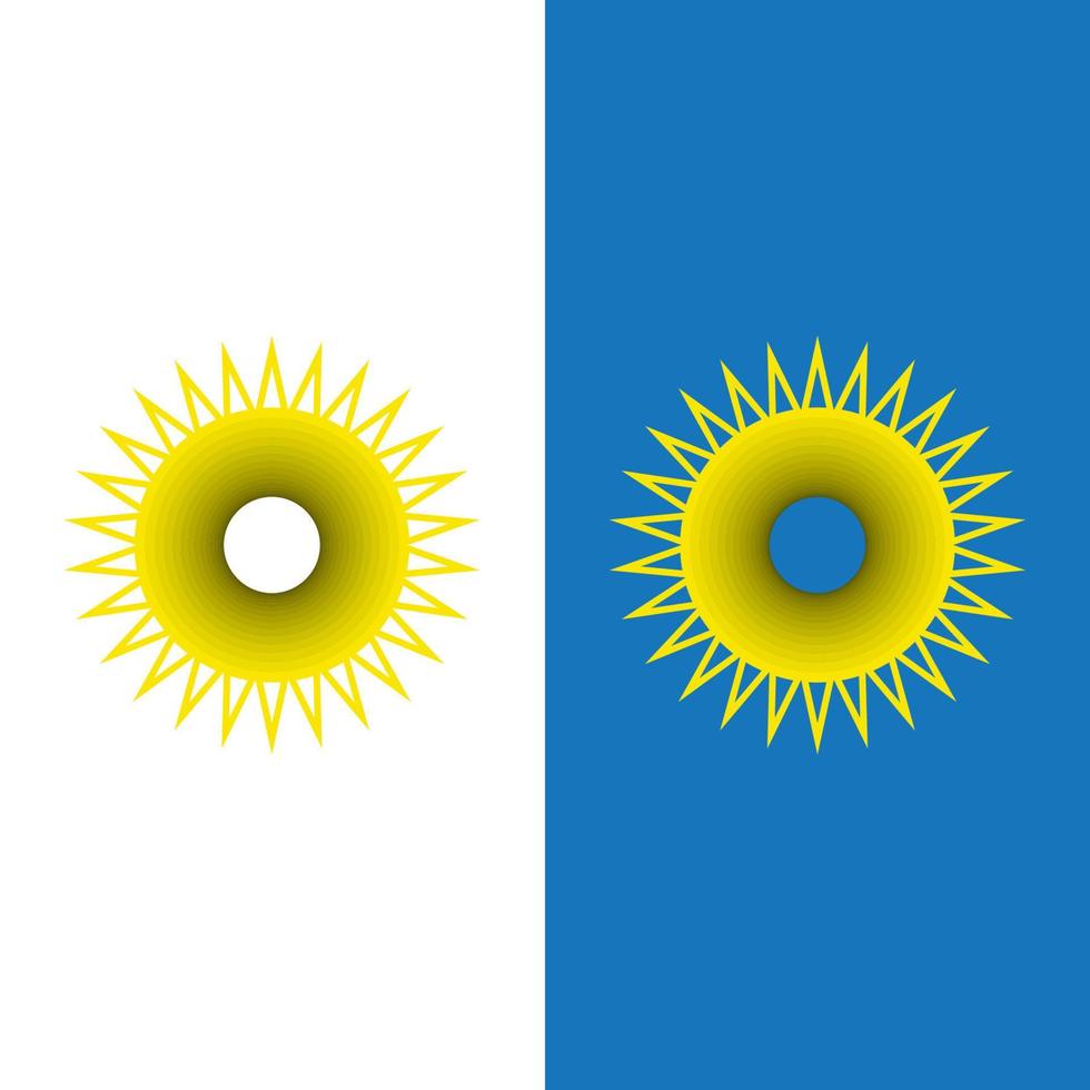 icono de ilustración de vector de sol