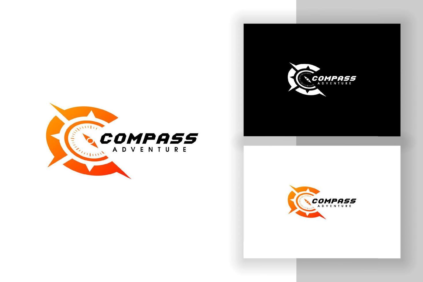 compass logo design. c letter logo icon symbol vector