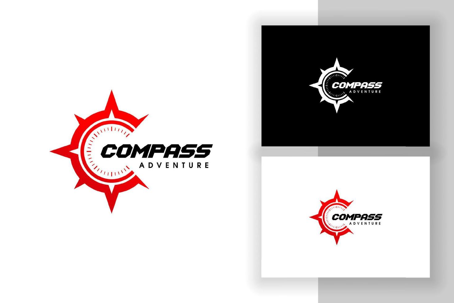 compass logo design. c letter logo icon symbol vector