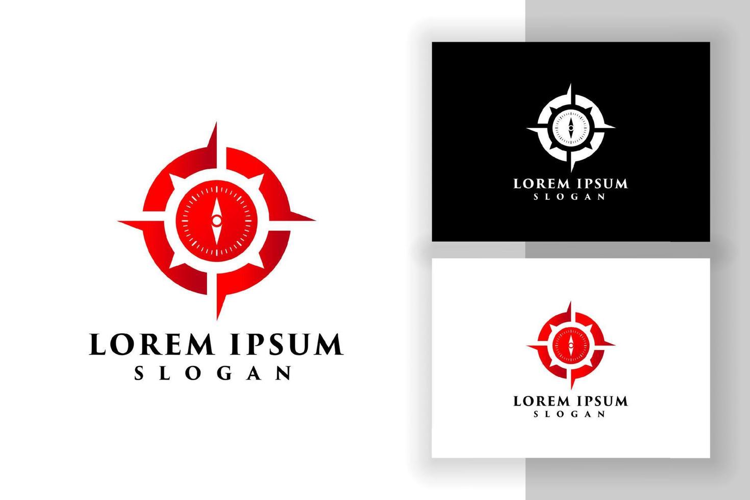 compass logo design. navigation icon symbol vector