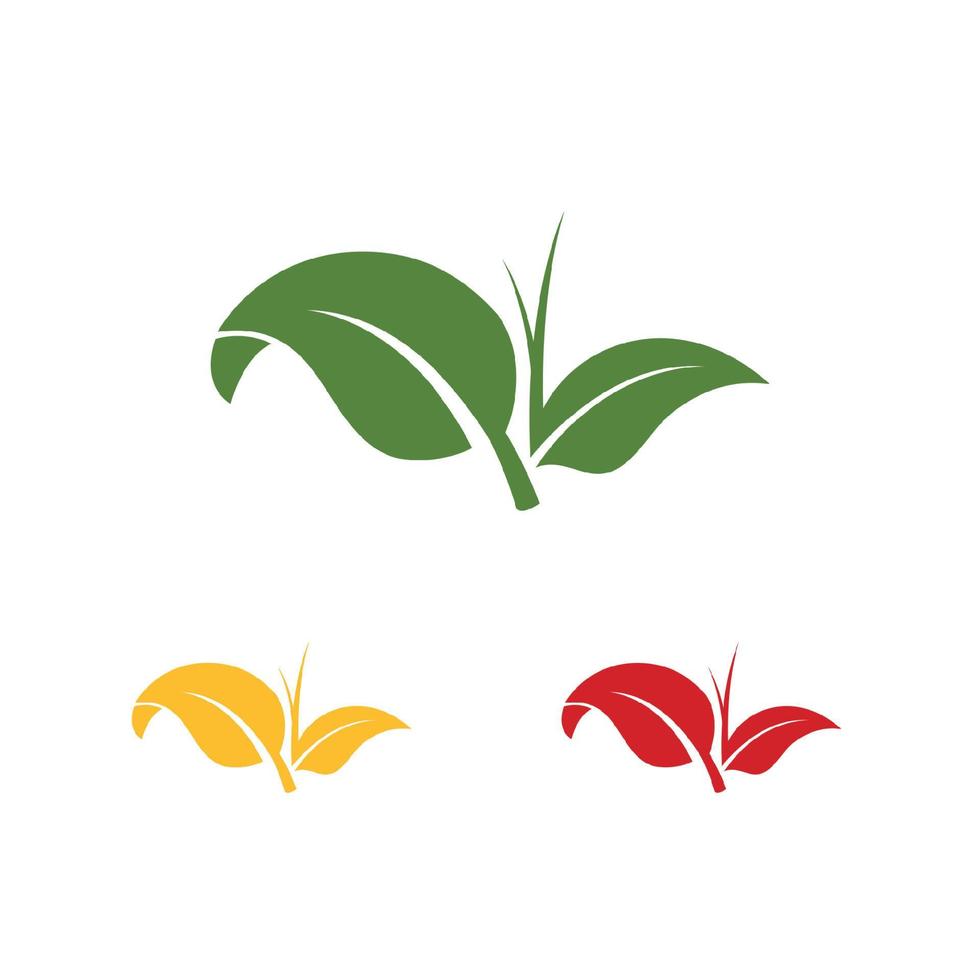 nature green leaf element vector icon. green leaves vector symbol design