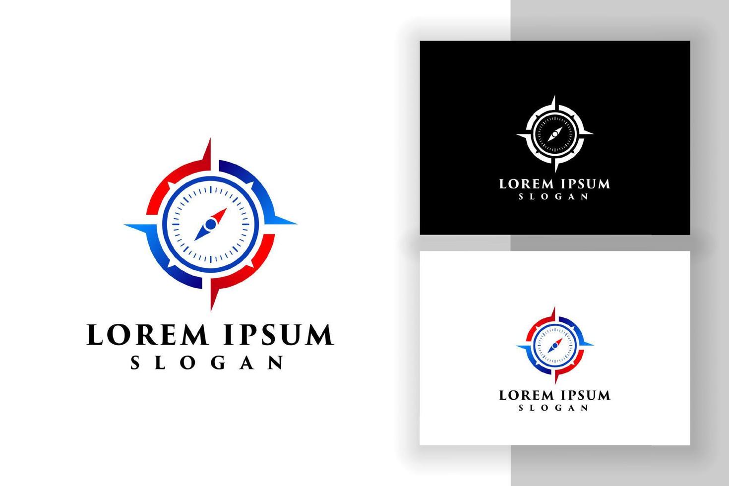 compass logo design. navigation icon symbol vector