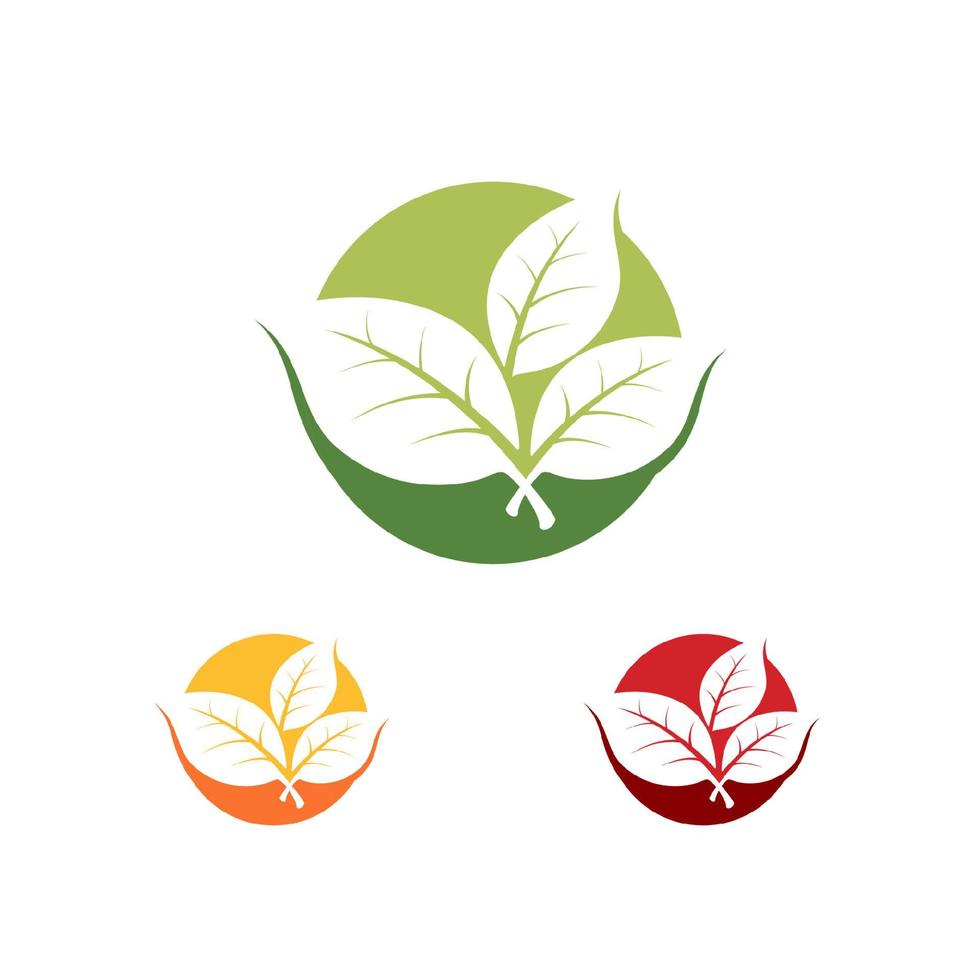 nature green leaf element vector icon. green leaves vector symbol design