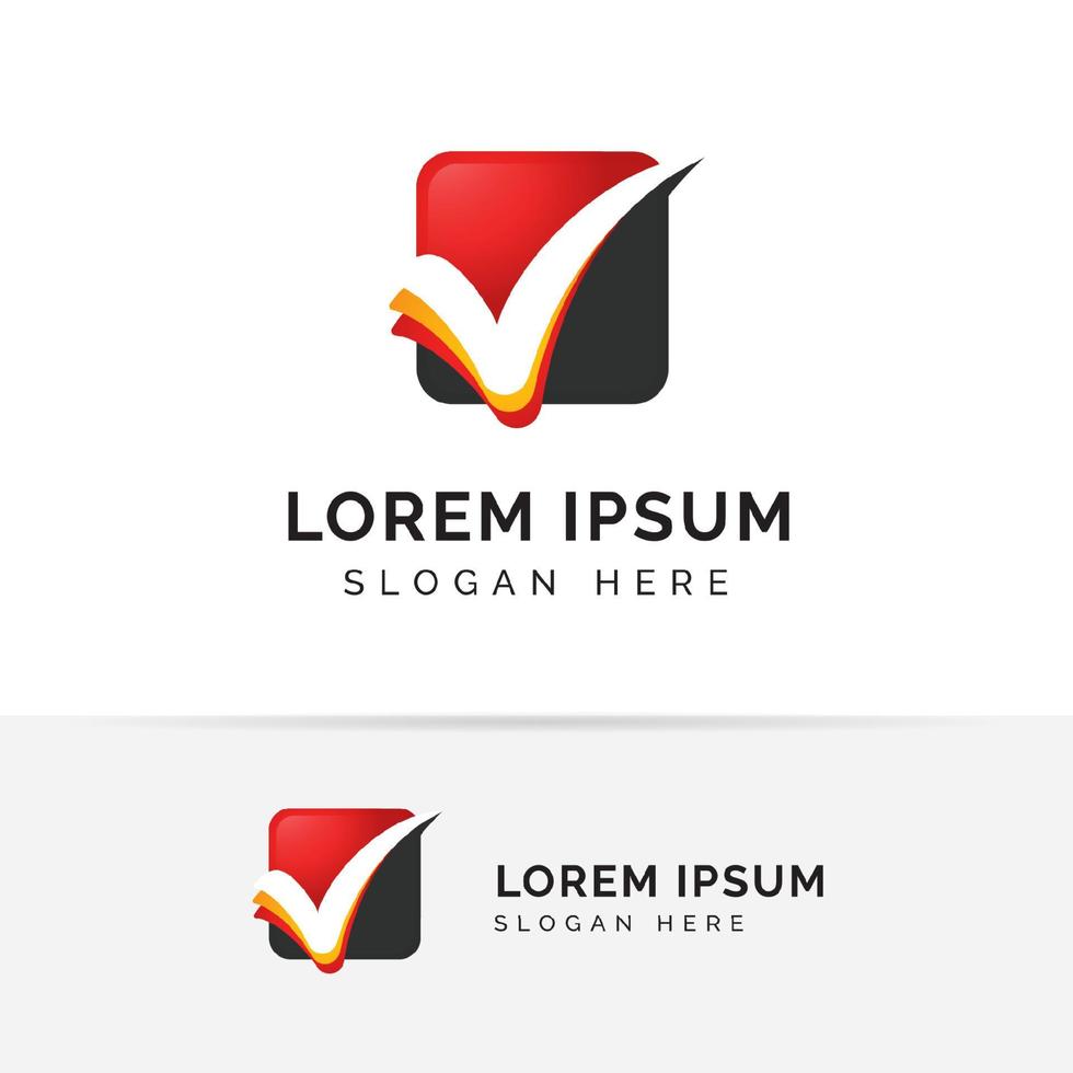letter v check mark logo icon vector template. vote icon symbol designs
