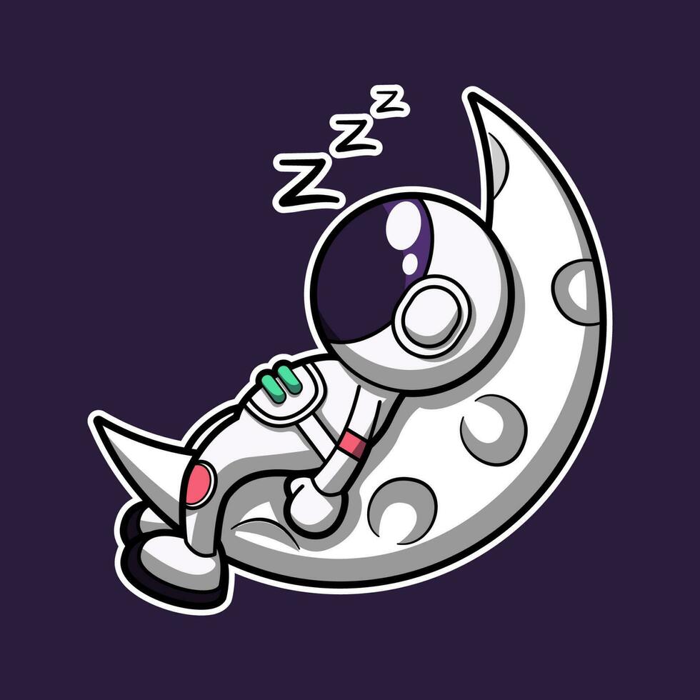 Cute astronaut cartoon character vector
