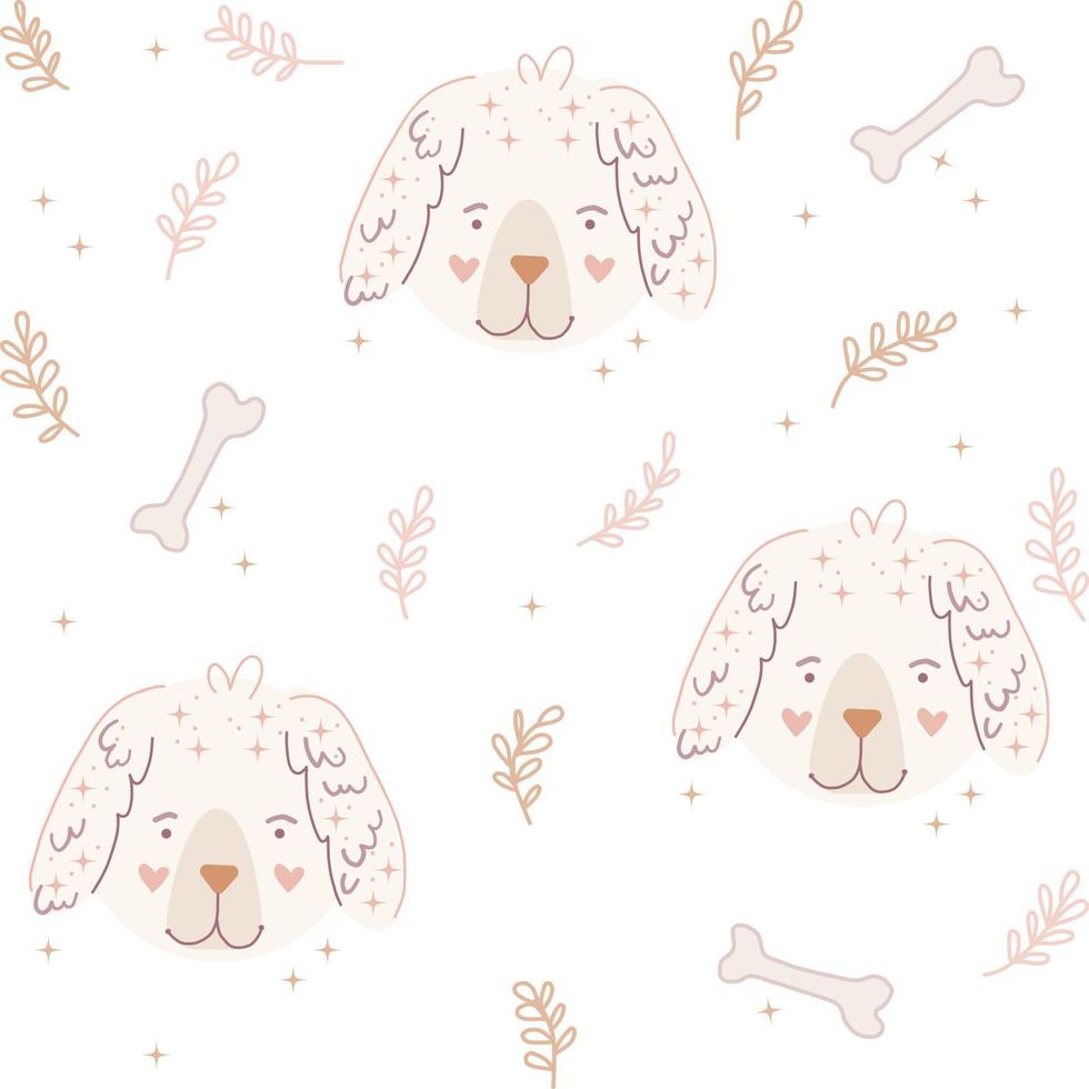 Boho animals head vector
