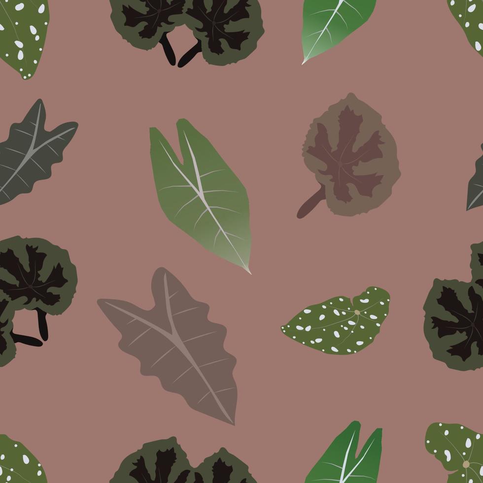 big leaf illustration for background vector