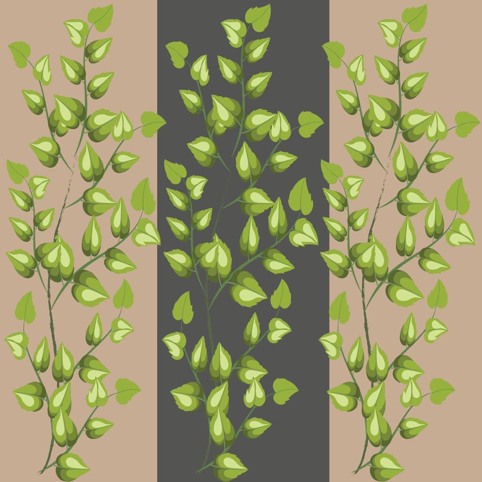 cut leaf for strip background vector