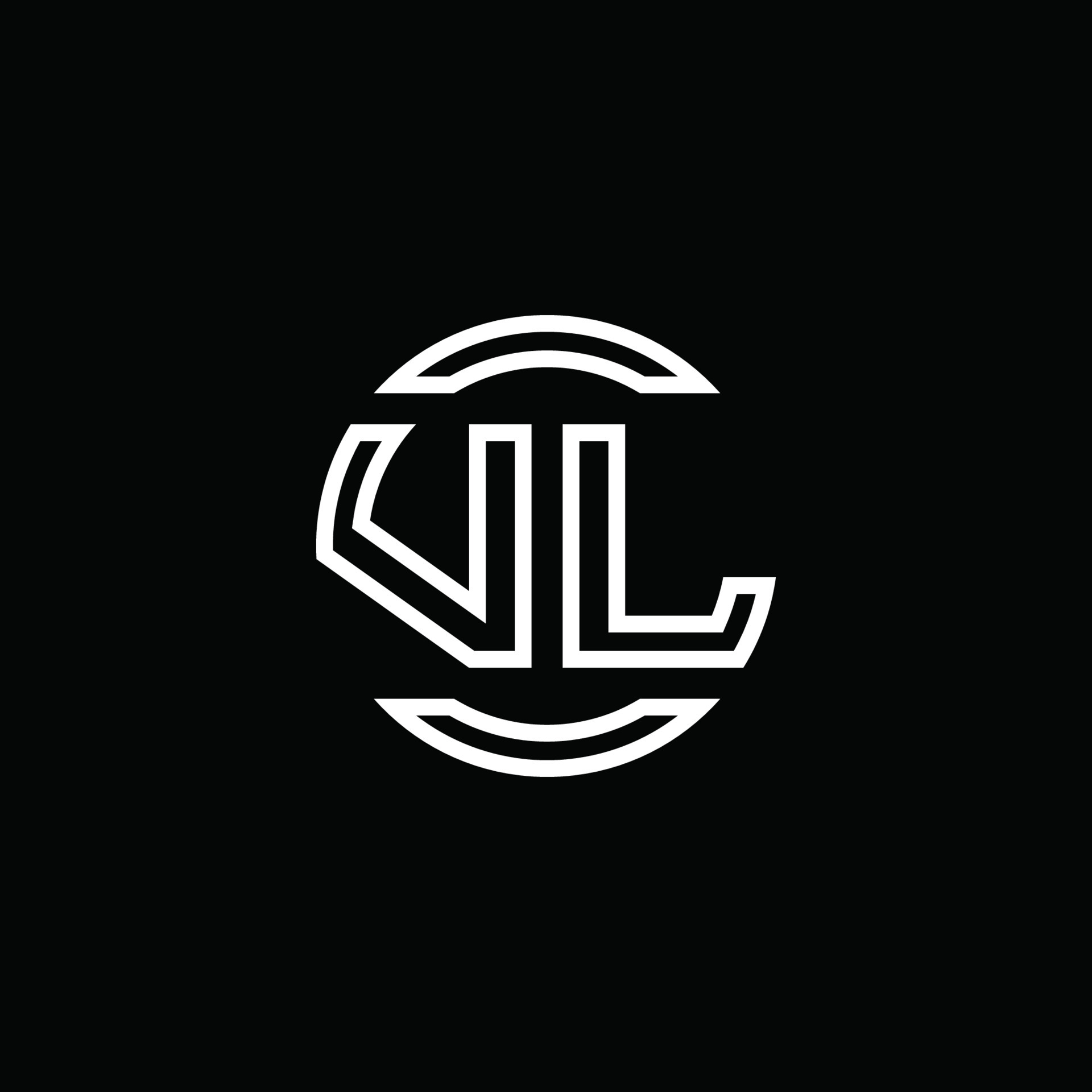 Letter VL logo design. VL logo with square shape in black colors vector  free vector template. 11224922 Vector Art at Vecteezy