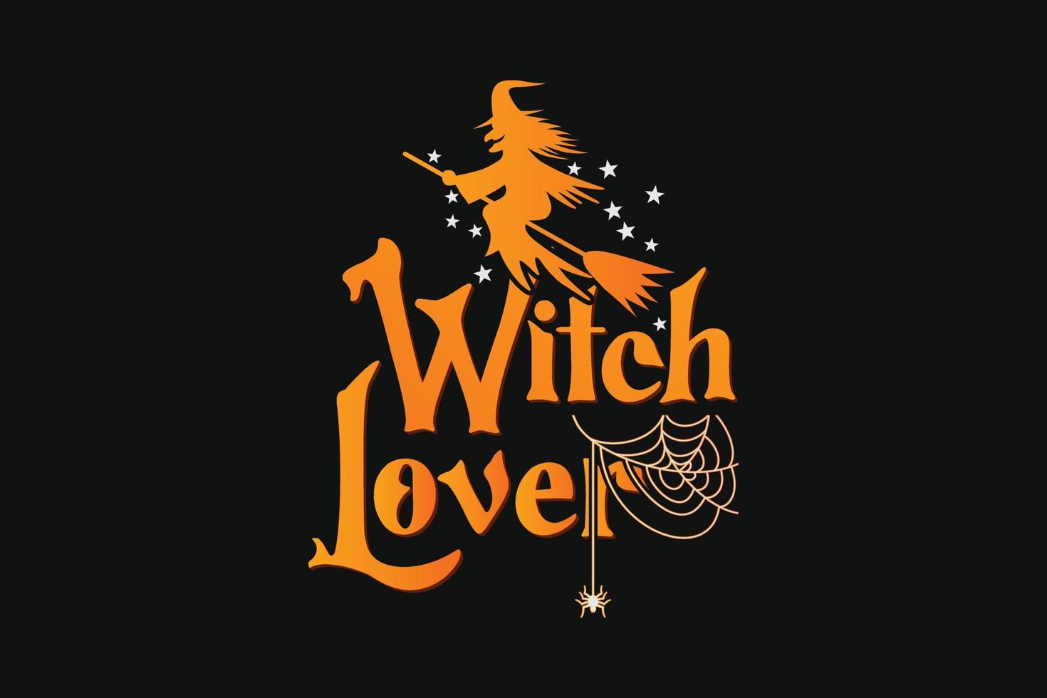 diseño de camiseta de halloween amante de la bruja vector