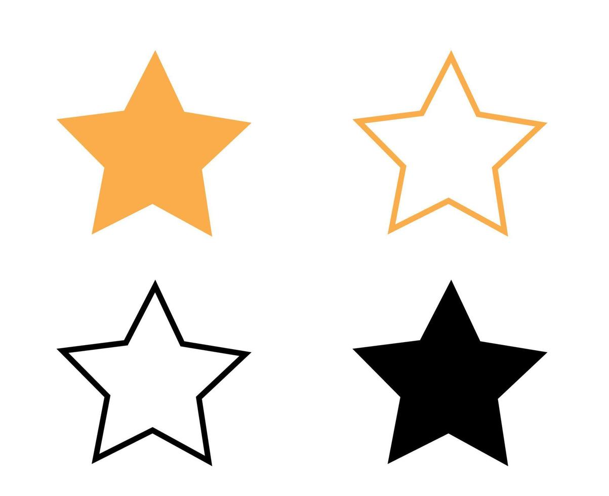 estrella amarilla y negra sobre fondo blanco icono de símbolos de juego de calamar diseño gráfico del juego ilustración de vector de película de corea del sur