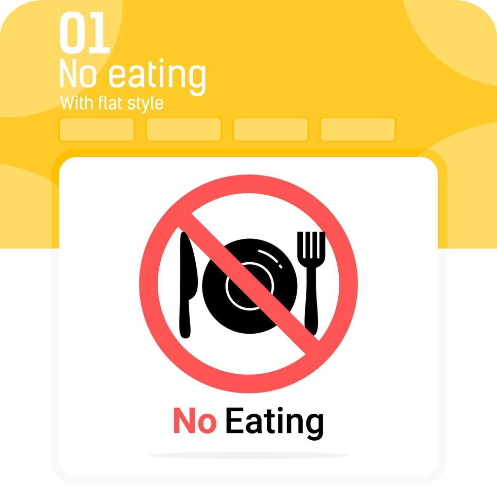 No eating sign premium icon with multiple style isolated on white background. Vector symbol concept design template for web design and mobile app, food, UI, UX and all project. EPS file