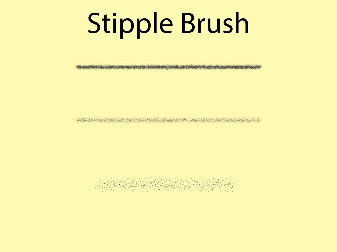 Stipple Brush Illustration vector