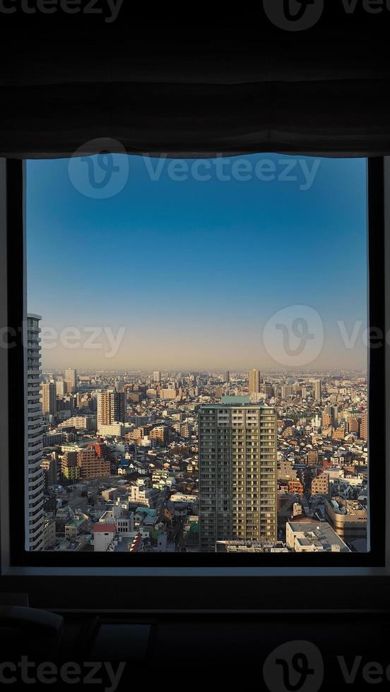 distrito de ikebukuro. vista aérea de la ciudad de ikebukuro, tokio, japón. foto