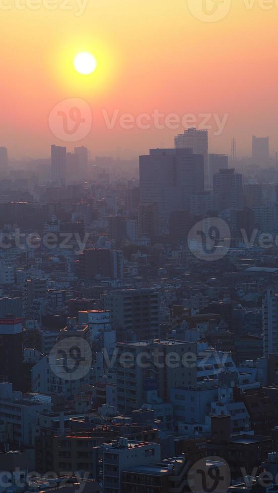 Ikebukuro District. Aerial view of Ikebukuro city Tokyo Japan. photo