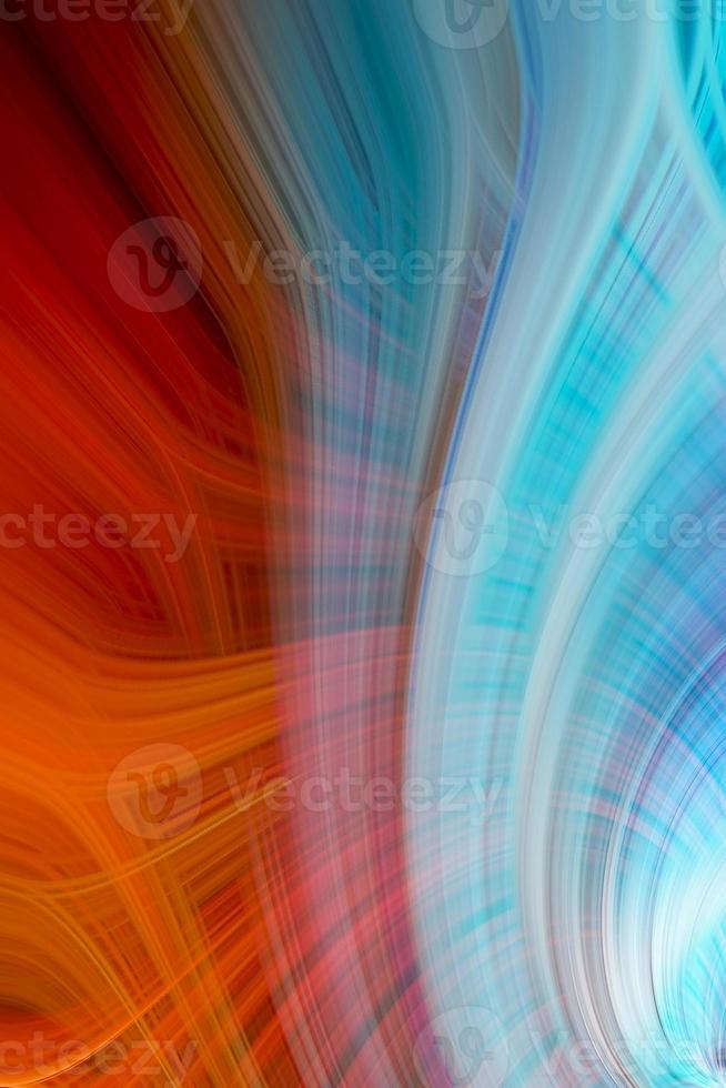 Futuristic illusional patterns of curvy lines of different colors as texture background photo
