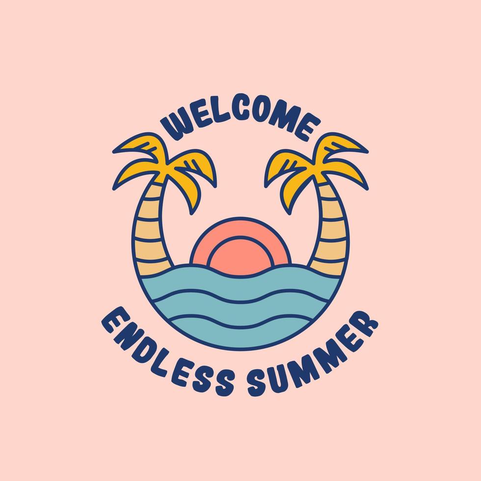 Endless Summer Artwork Vector Illustrations 4239399 Vector Art At Vecteezy